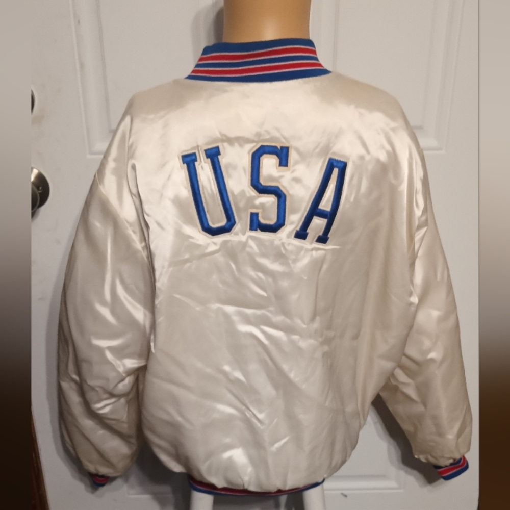 Vintage Satin Swingster USA 1988 Olympic Jacket Xl